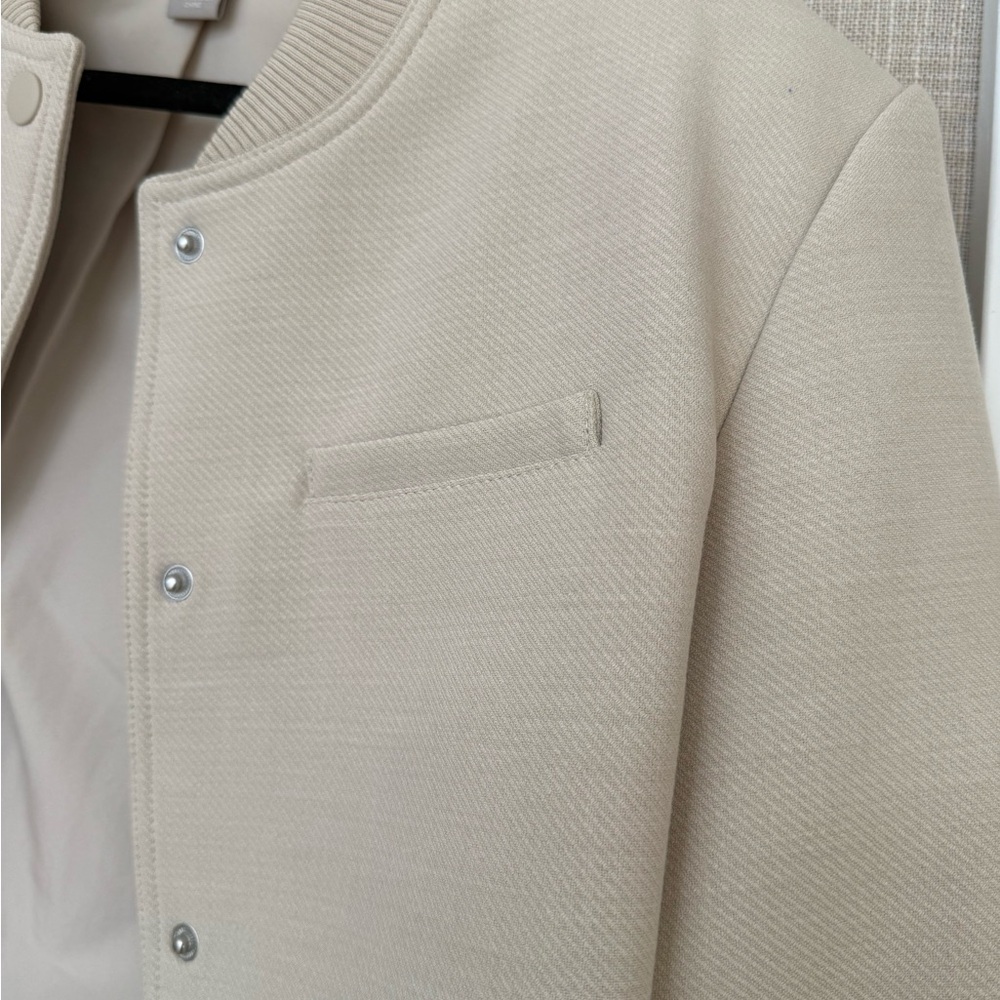 H&M Women's Cream Cropped Jacket - Picture 4 of 5